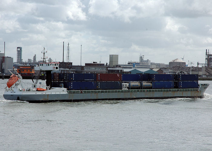 Photograph of the vessel  Pride of Veere pictured passing Vlaardingen on 19th June 2010