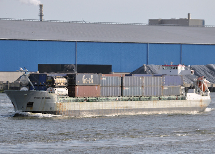 Photograph of the vessel  Pride of Veere pictured passing Vlaardingen on 24th June 2011