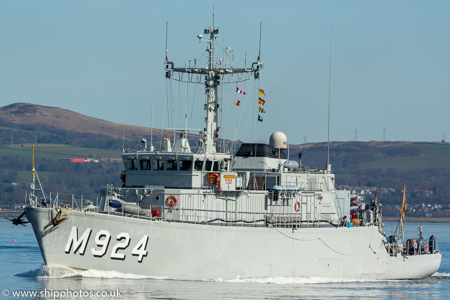 Photograph of the vessel BNS Primula pictured passing Greenock on 26th March 2017