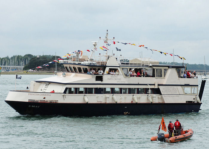 Photograph of the vessel  Princesa Carolina pictured in Portsmouth Harbour on 3rd July 2005