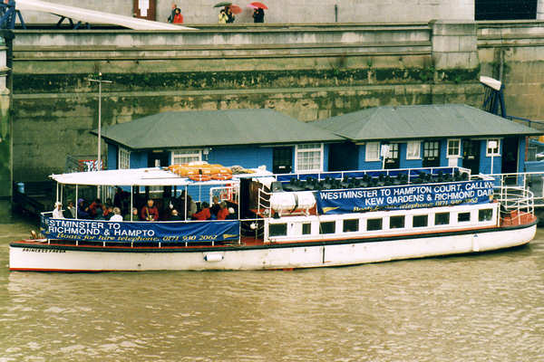 Photograph of the vessel  Princess Freda pictured in London on 15th September 1999