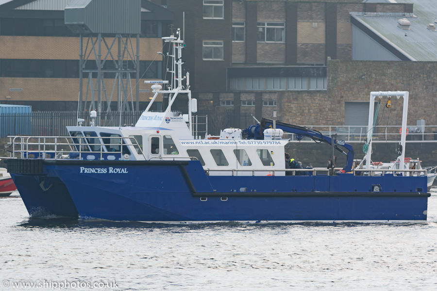 Photograph of the vessel  Princess Royal pictured passing North Shields on 16th December 2016