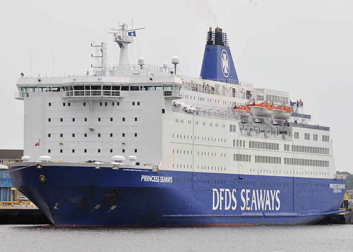 Photograph of the vessel  Princess Seaways pictured at North Shields on 23rd August 2013
