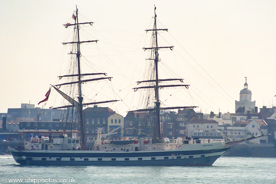 Photograph of the vessel sts Prince William pictured departing Portsmouth Harbour on 21st April 2002