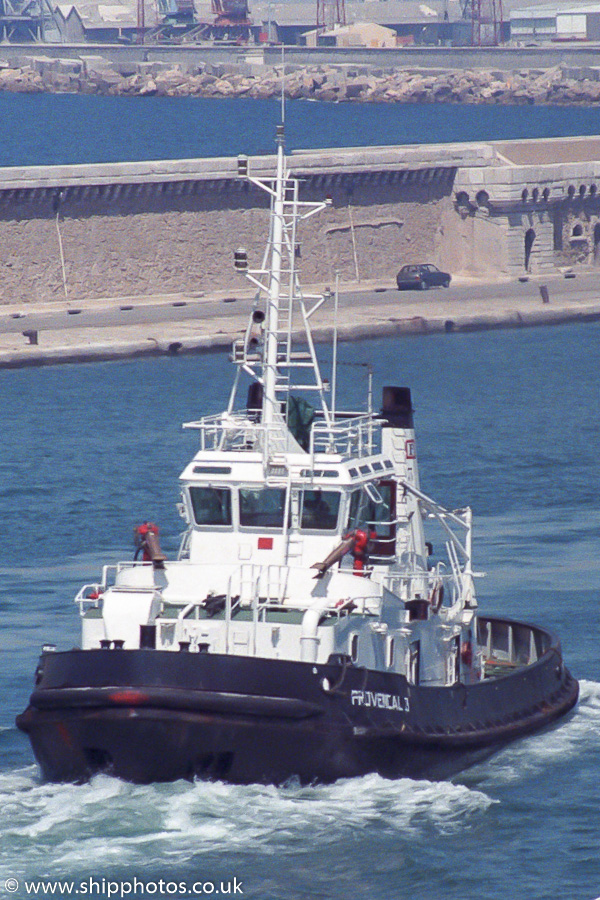 Photograph of the vessel  Provencal 3 pictured at Marseille on 18th August 1989