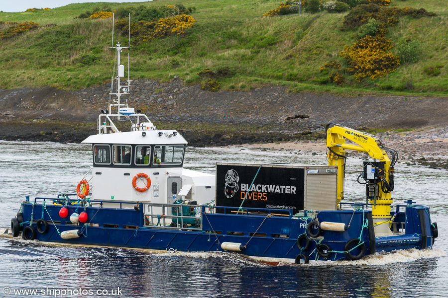 Photograph of the vessel  Provider pictured arriving at Aberdeen on 27th May 2019