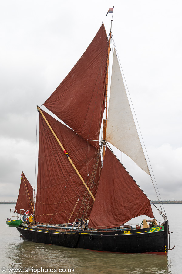 Photograph of the vessel sb Pudge pictured on Sea Reach on 19th July 2025