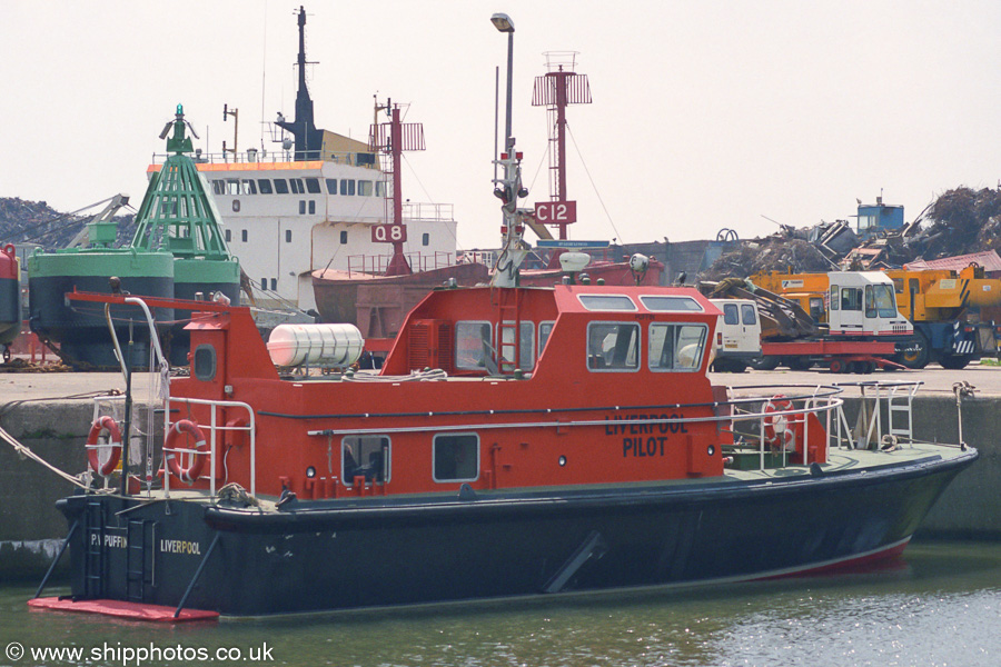 Photograph of the vessel pv Puffin pictured in Brocklebank Dock, Liverpool on 14th June 2003