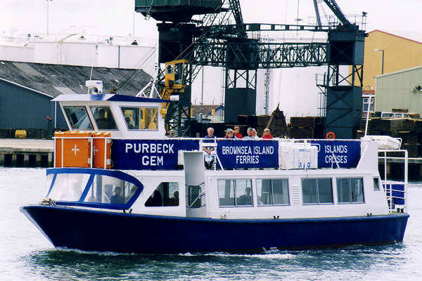 Photograph of the vessel  Purbeck Gem pictured at Poole on 14th June 2000