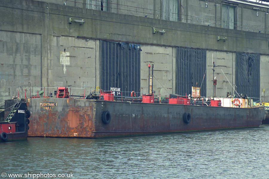 Photograph of the vessel  Pushtank 1 pictured in Huskisson Dock, Liverpool on 14th June 2003