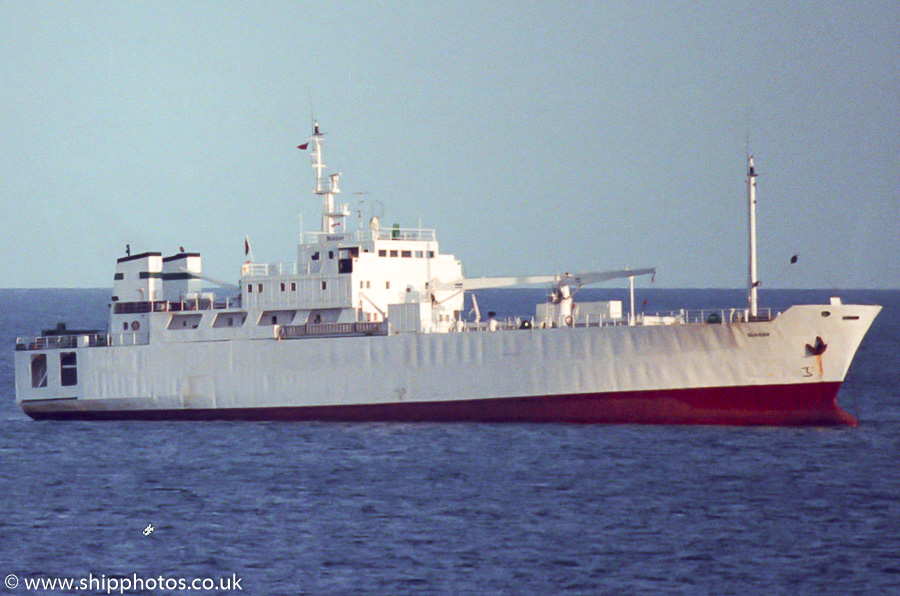 Photograph of the vessel  Quasar pictured in Falmouth Bay on 26th July 1989