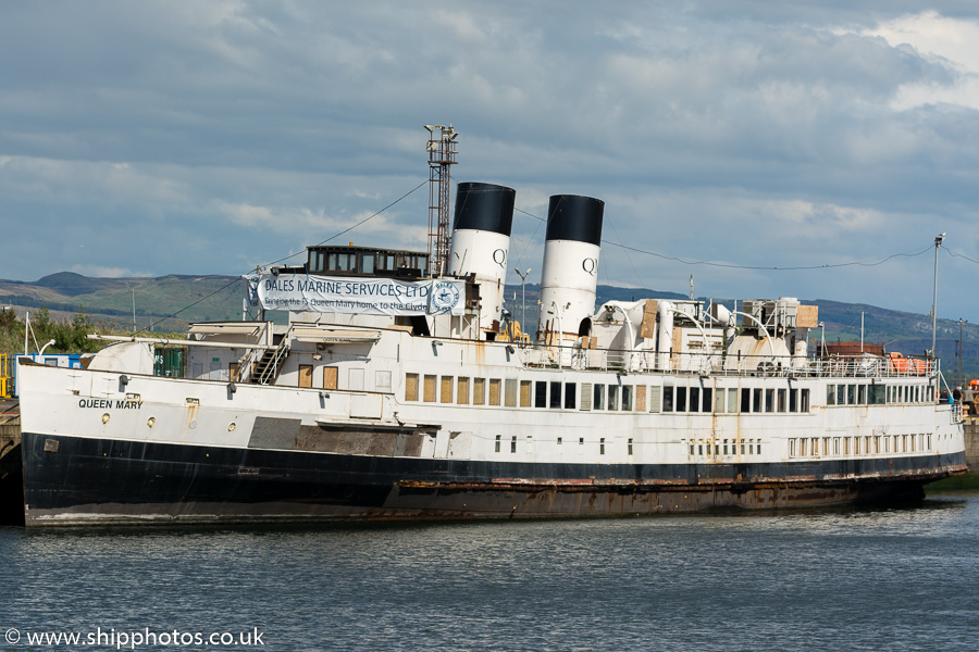Photograph of the vessel  Queen Mary  pictured in James Watt Dock, Greenock on 21st May 2016