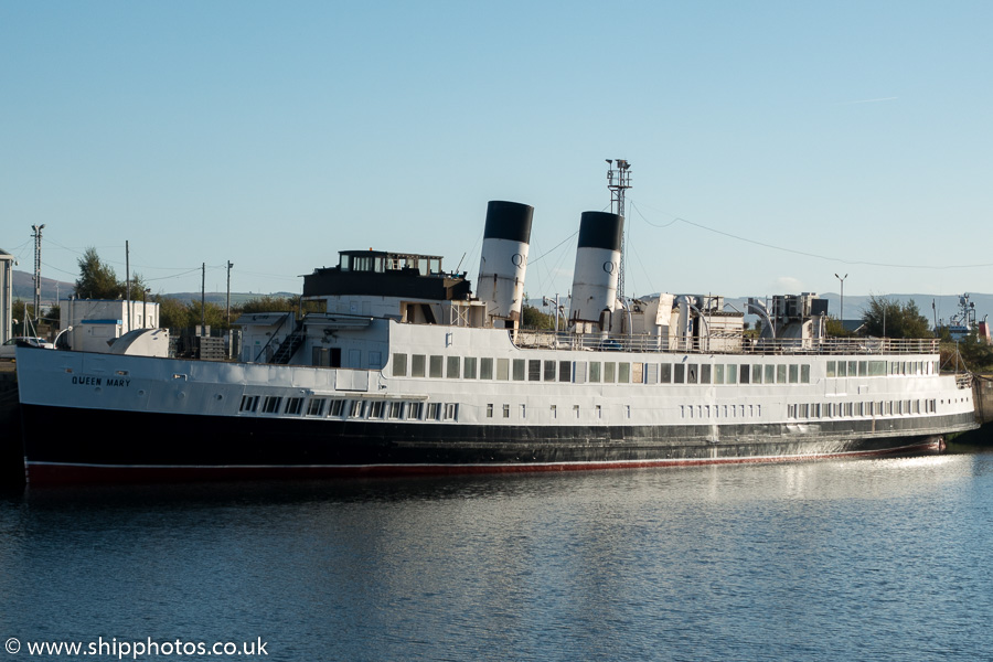 Photograph of the vessel  Queen Mary  pictured at James Watt Dock, Greenock on 9th October 2016