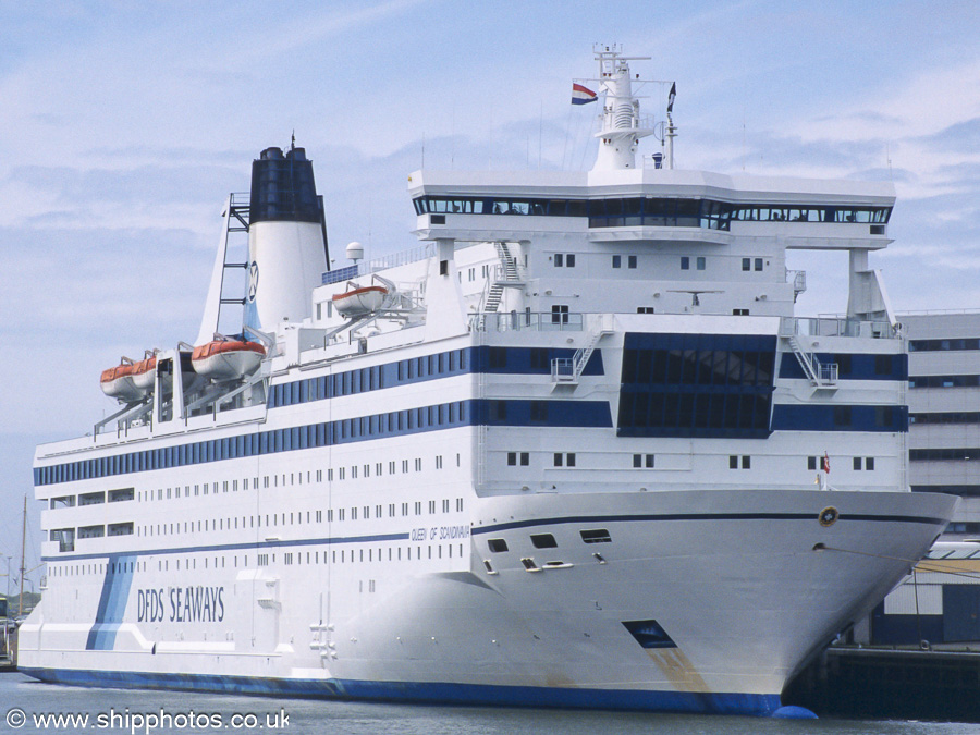 Photograph of the vessel  Queen of Scandinavia pictured in Vissershaven, Ijmuiden on 16th June 2002