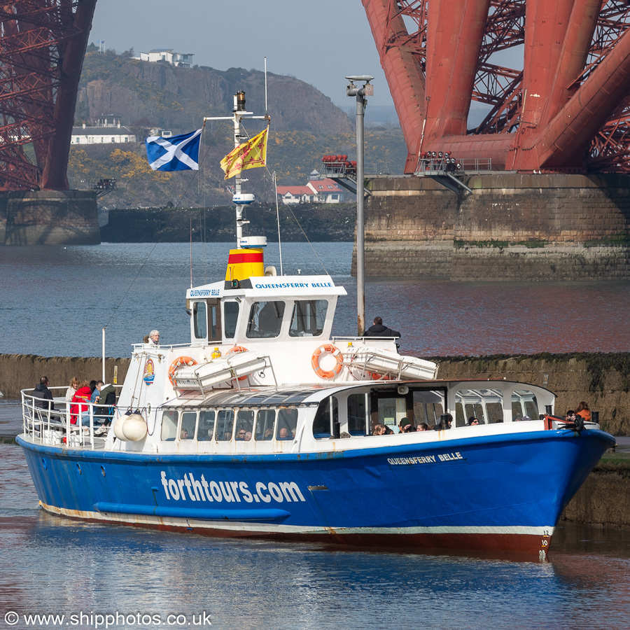 Photograph of the vessel  Queensferry Belle pictured at Hawes Pier, Queensferry on 22nd March 2025