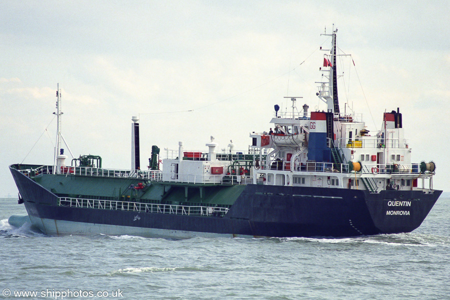 Photograph of the vessel  Quentin pictured in the Thames Estuary on 1st September 2001