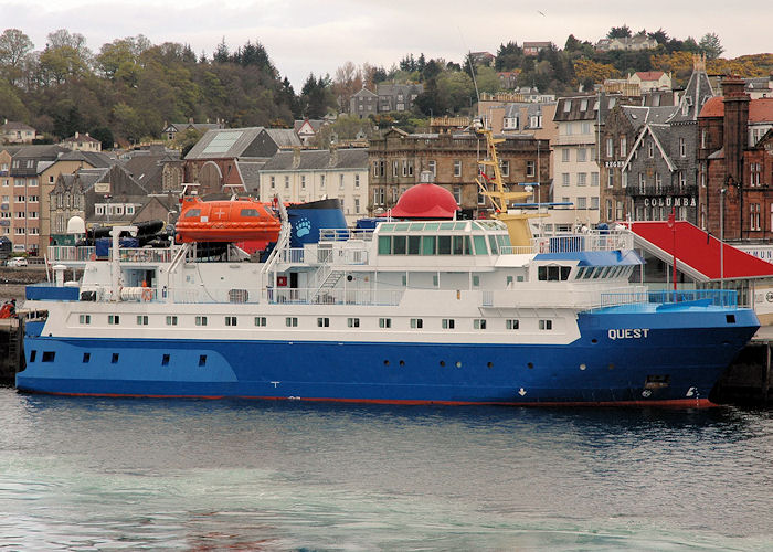 Photograph of the vessel  Quest pictured at Oban on 5th May 2010