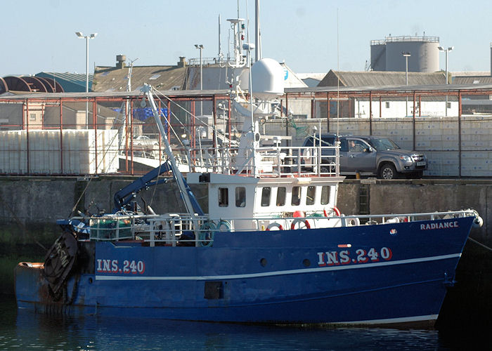 fv Radiance pictured at Peterhead on 28th April 2011