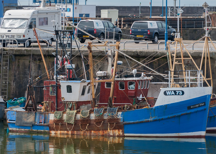 Photograph of the vessel fv Radiant Star pictured at Whitehaven on 22nd March 2014