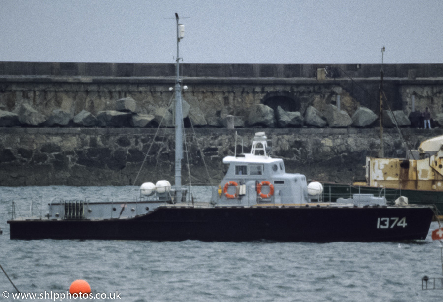 Photograph of the vessel  RAF 1374 pictured at Holyhead on 31st August 1998