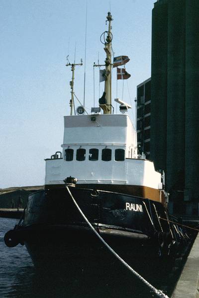 Photograph of the vessel  Rauni pictured in Fredericia on 29th May 1998