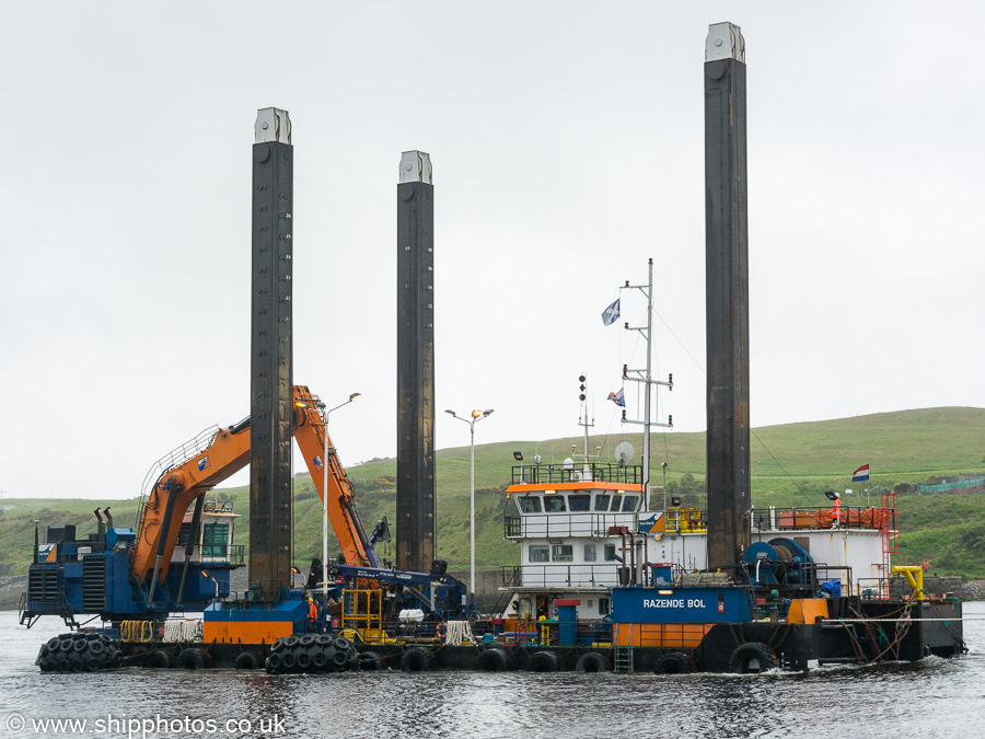 Photograph of the vessel  Razende Bol pictured arriving at Aberdeen on 31st May 2019