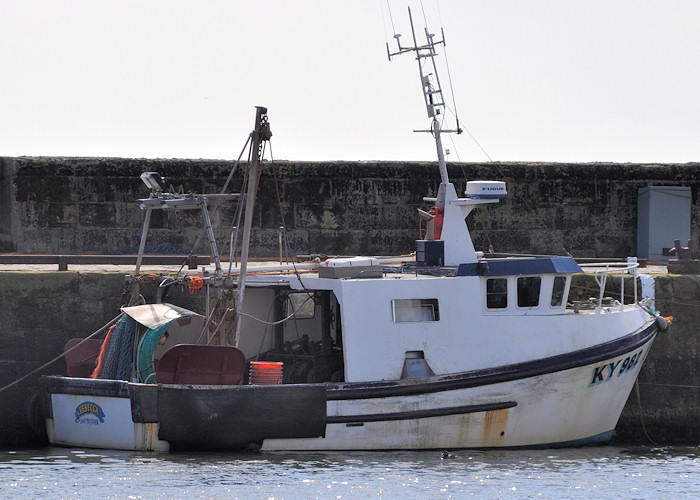 Photograph of the vessel fv Rebecca pictured at Pittenweem on 18th April 2012