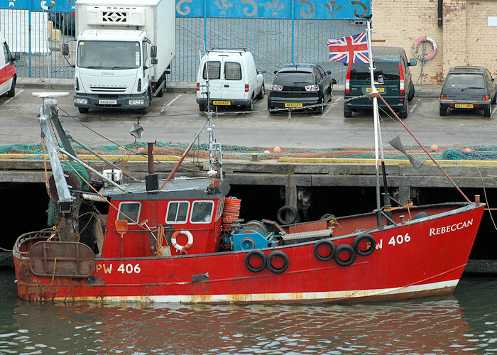 Photograph of the vessel fv Rebeccan pictured at North Shields on 10th August 2010