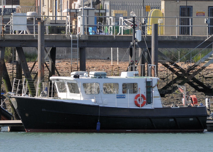 Photograph of the vessel DSB Reclaim pictured at Whale Island in Portsmouth Harbour on 8th June 2013