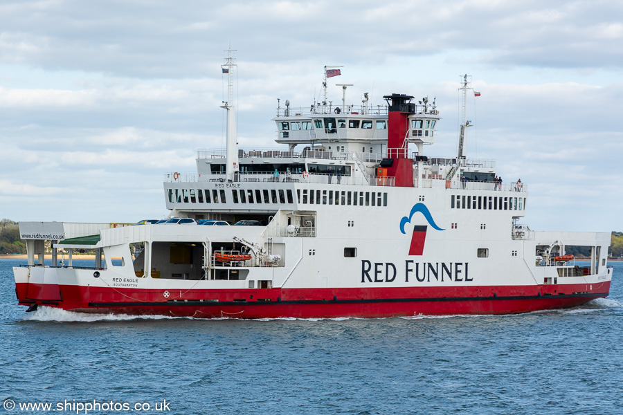 Photograph of the vessel  Red Eagle pictured on Southampton Water on 20th April 2024