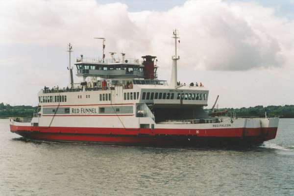 Photograph of the vessel  Red Falcon pictured in Southampton on 11th June 2000