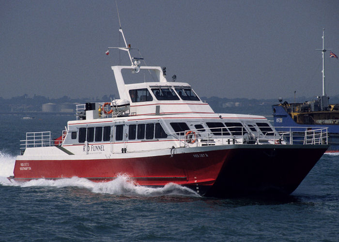  Red Jet 2 pictured on Southampton Water on 21st July 1996