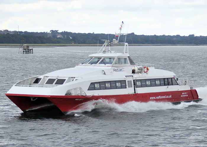  Red Jet 3 pictured on Southampton Water on 6th August 2011
