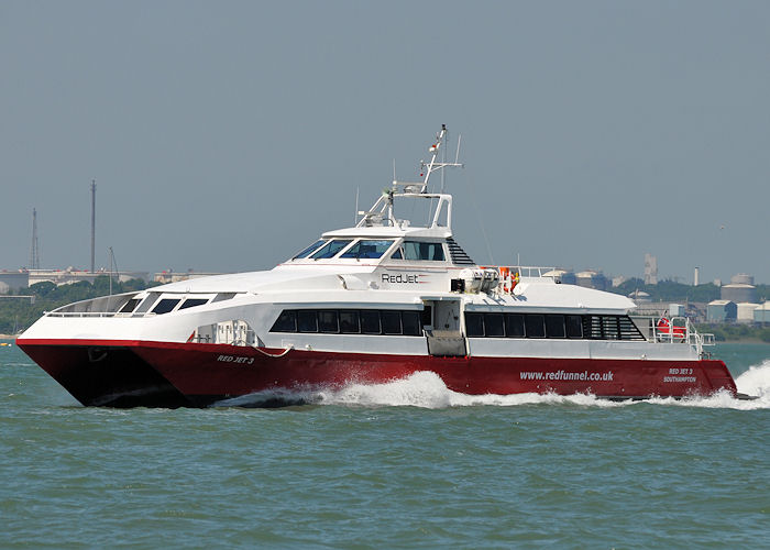  Red Jet 3 pictured on Southampton Water on 8th June 2013