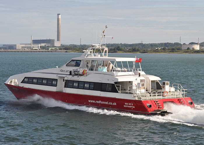  Red Jet 5 pictured on Southampton Water on 6th August 2011