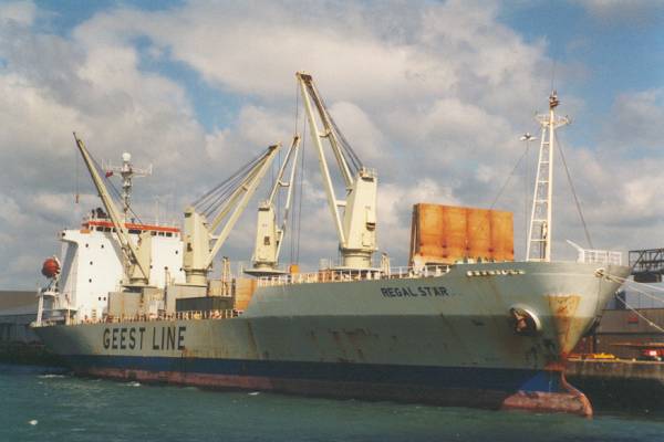 Photograph of the vessel  Regal Star pictured in Southampton on 29th April 1997