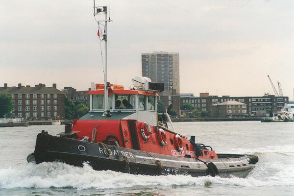 Photograph of the vessel  Regarder pictured passing Greenwich on 14th August 1995
