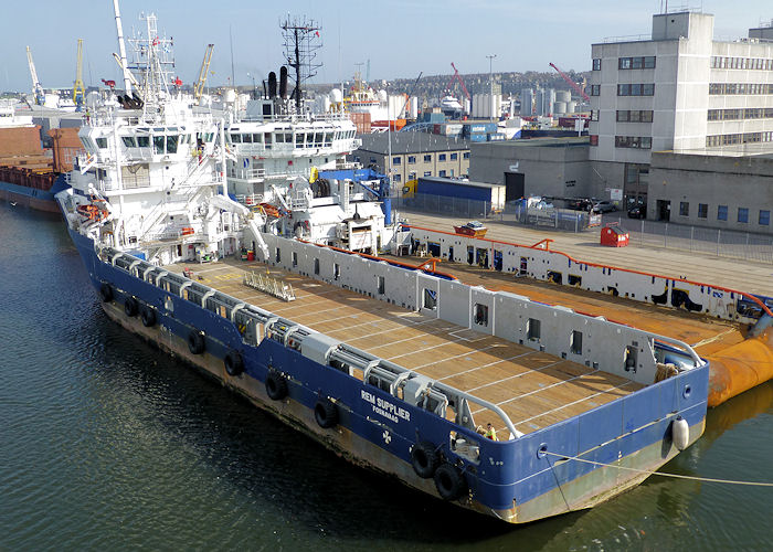 Photograph of the vessel  Rem Supplier pictured at Aberdeen on 7th May 2013