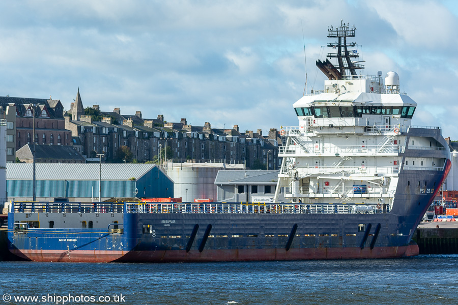 Photograph of the vessel  Rem Supplier pictured at Aberdeen on 10th September 2024