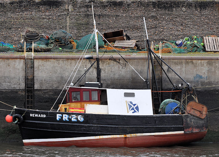 Photograph of the vessel fv Reward pictured at Port Seton on 17th September 2013