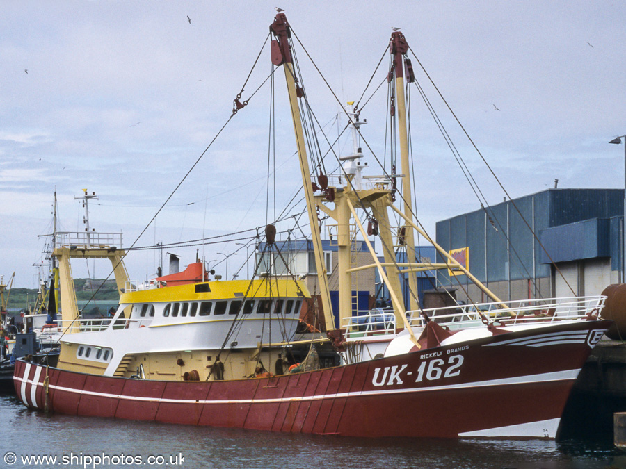 Photograph of the vessel fv Riekelt Brands pictured in Haringhaven, Ijmuiden on 16th June 2002