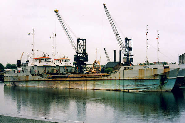 Photograph of the vessel  Rind pictured in Salford Docks on 6th June 2001