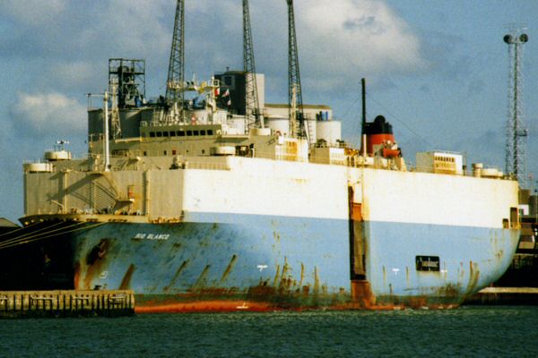 Photograph of the vessel  Rio Blanco pictured in Southampton on 28th April 1998
