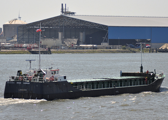 Photograph of the vessel  River Carrier pictured passing Vlaardingen on 27th June 2011