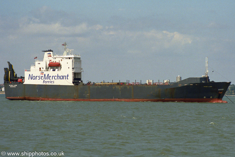 Photograph of the vessel  River Lune pictured on the River Thames on 16th August 2003