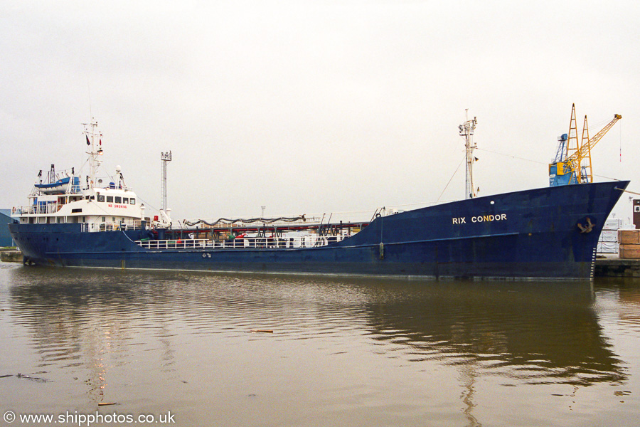 Photograph of the vessel  Rix Condor pictured in Alexandra Dock, Hull on 11th August 2002