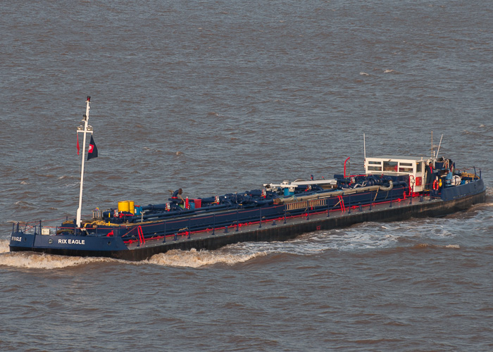 Photograph of the vessel  Rix Eagle pictured on the River Humber on 18th July 2014