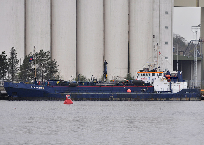 Photograph of the vessel  Rix Hawk pictured at Leith on 20th April 2012