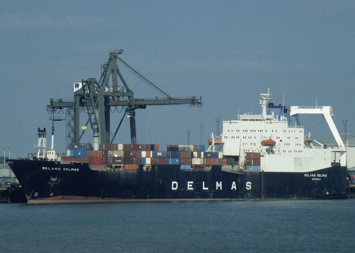 Photograph of the vessel  Roland Delmas pictured in Felixstowe on 4th June 1997
