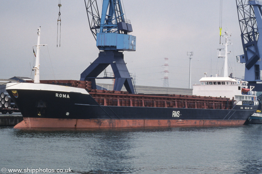 Photograph of the vessel  Roma pictured in Churchilldok, Antwerp on 20th June 2002